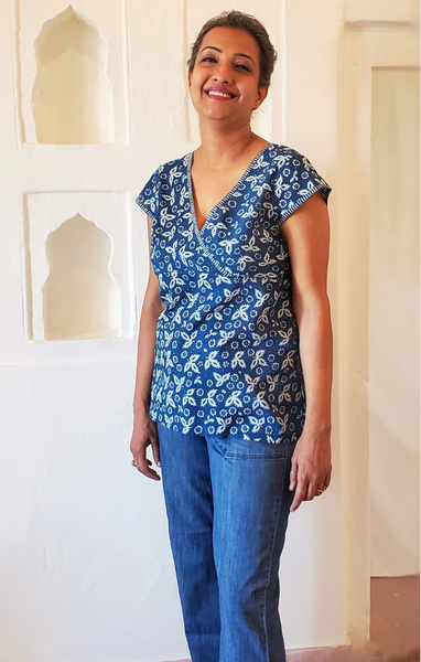 Pasadena Fitted Top Indigo