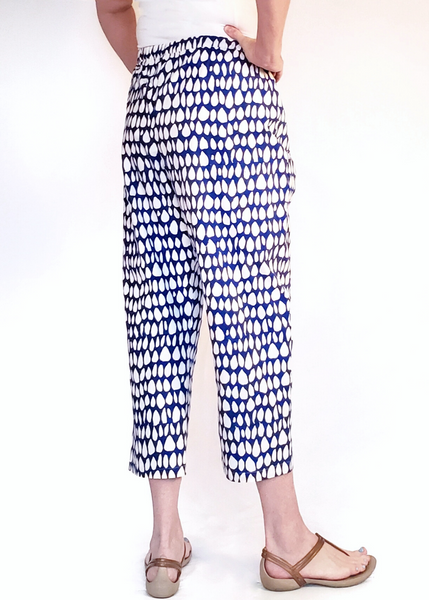 Sale price Vichy Pant in Blue and White Mysore Butti print cotton