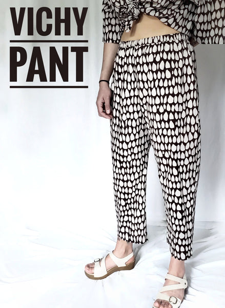 Sale price Vichy Pant in Black and White Butti print